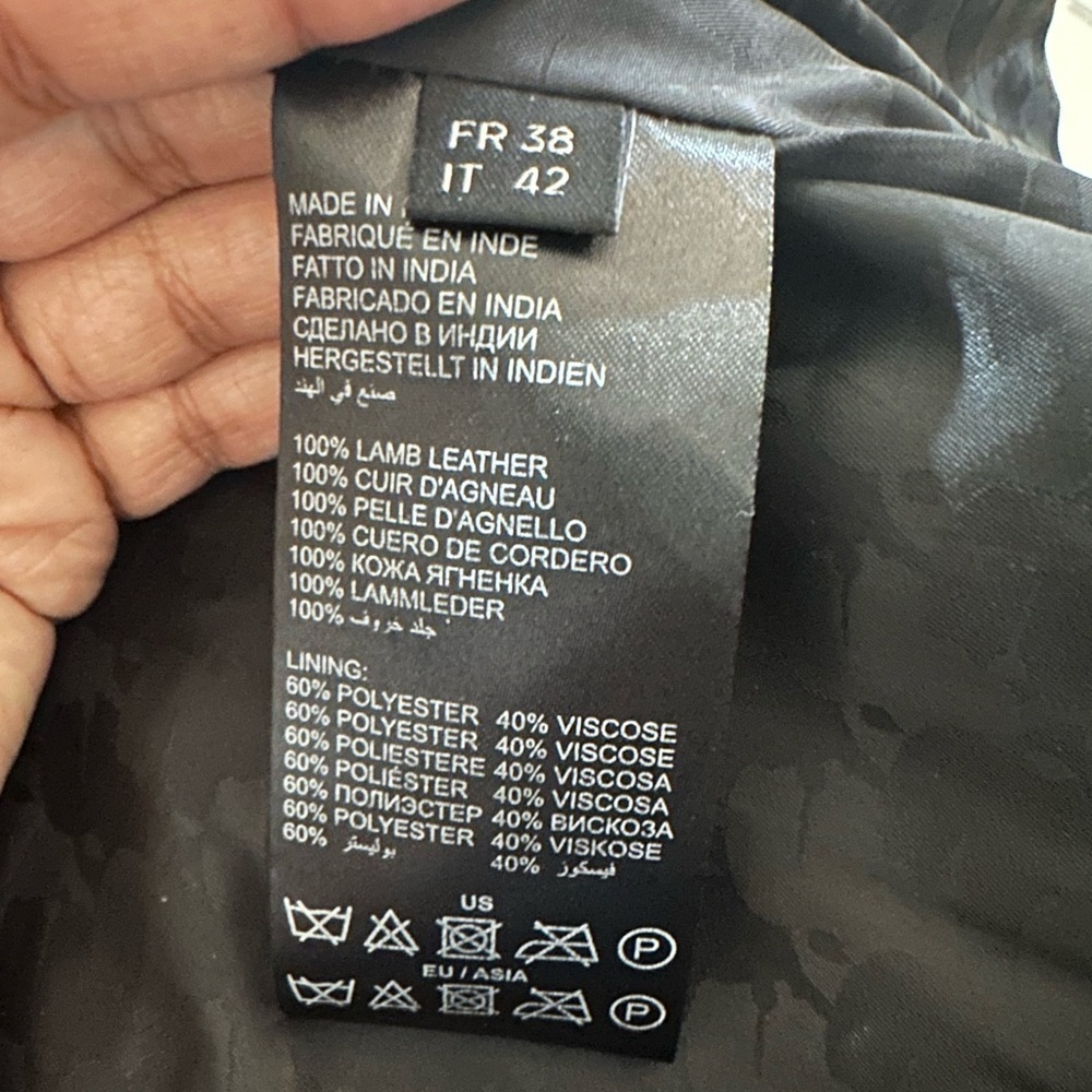 Karl Lagerfeld Leather Vest‎ Sz. M - Picture 10 of 11